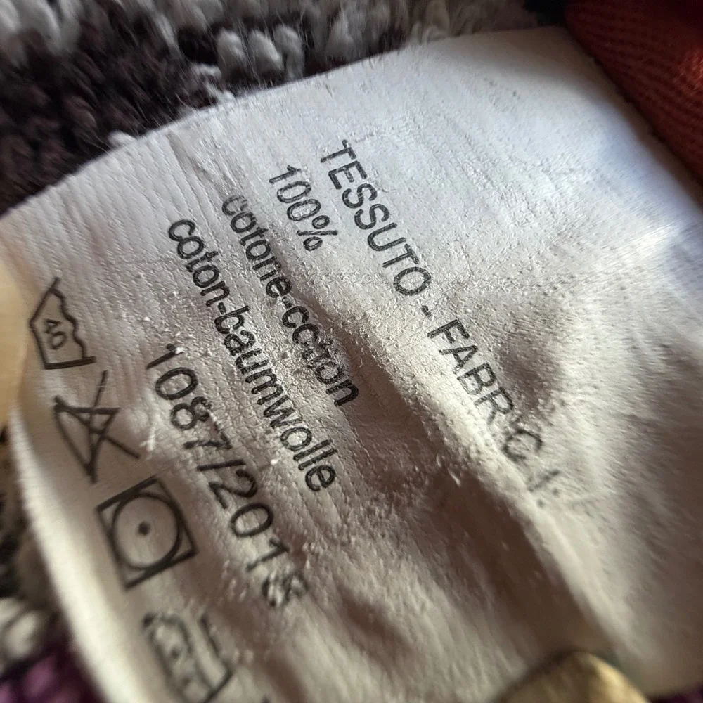 Missoni Home Bath Towel 37x54 Multicolor Yari Ikat‎ Zigzag Cotton Design Italy